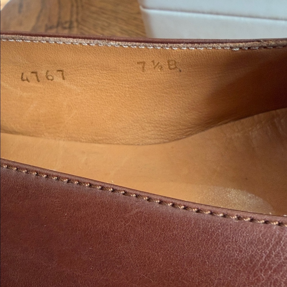 🔥RalphLaurenCollection PurpleLabelAllLeather ClassicTimelessEUCMadeInItaly7.5B - Picture 8 of 8